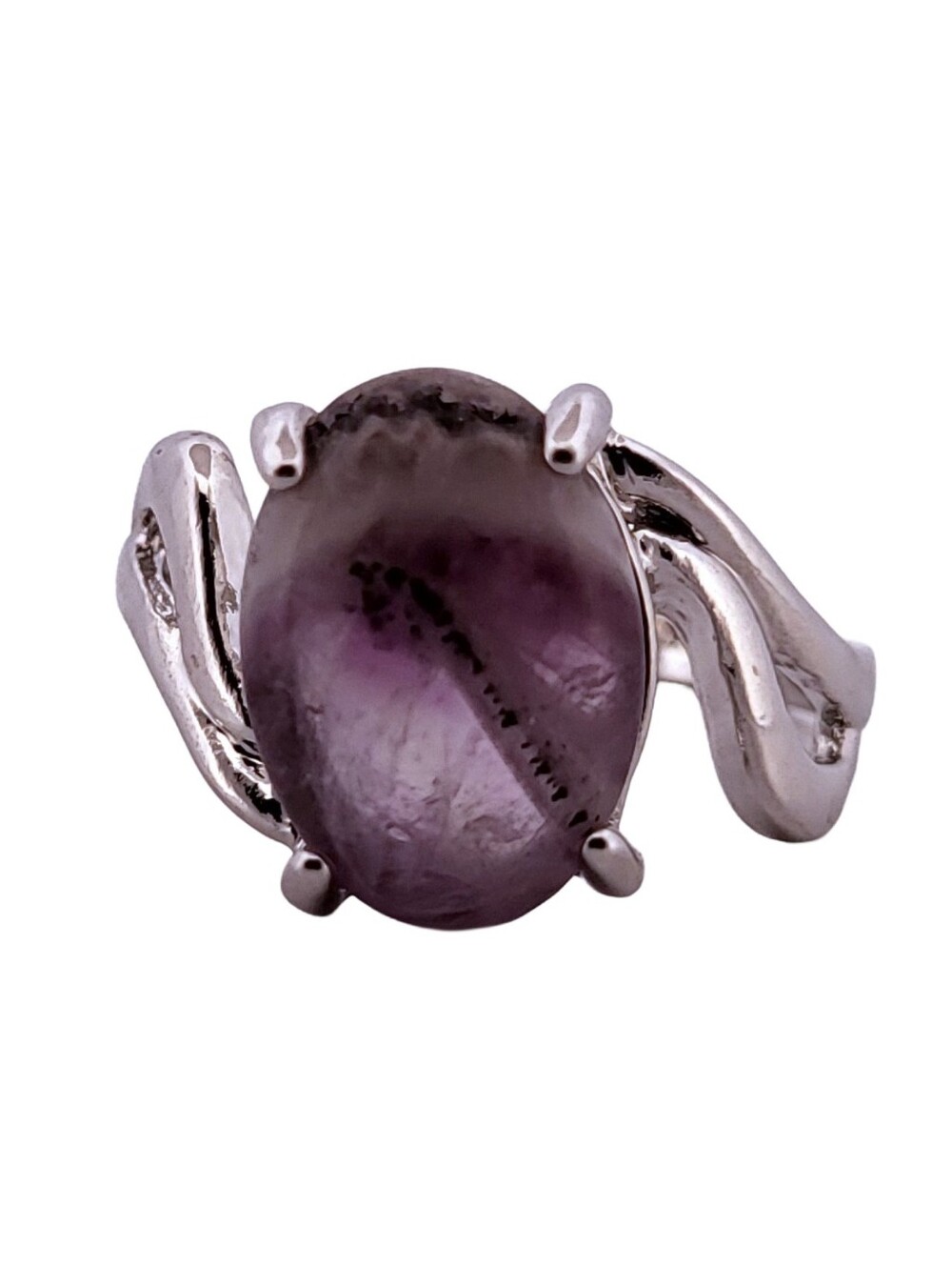 Amethyst Silver Ring, Size 9 391